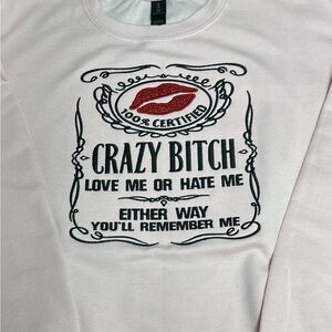 Graphic Crew neck with Red Lips Design